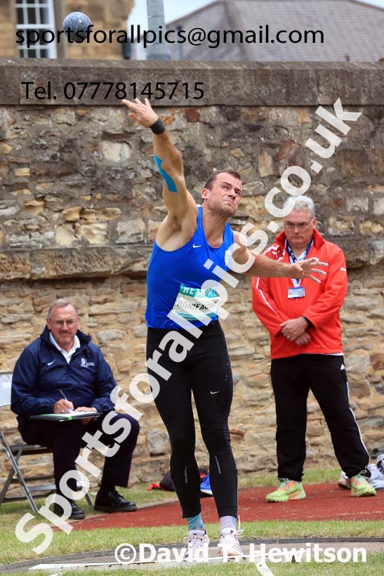 Decathlon Shot Putt, 2024 EAP International Combined events, Hewcham, Northumberland.  Photo: David T. Hewitson/Sports for All Pics